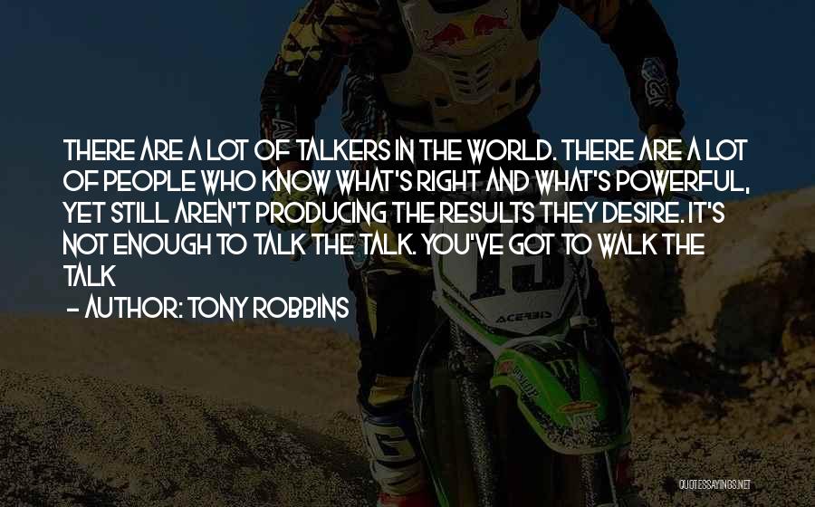 Talkers Quotes By Tony Robbins