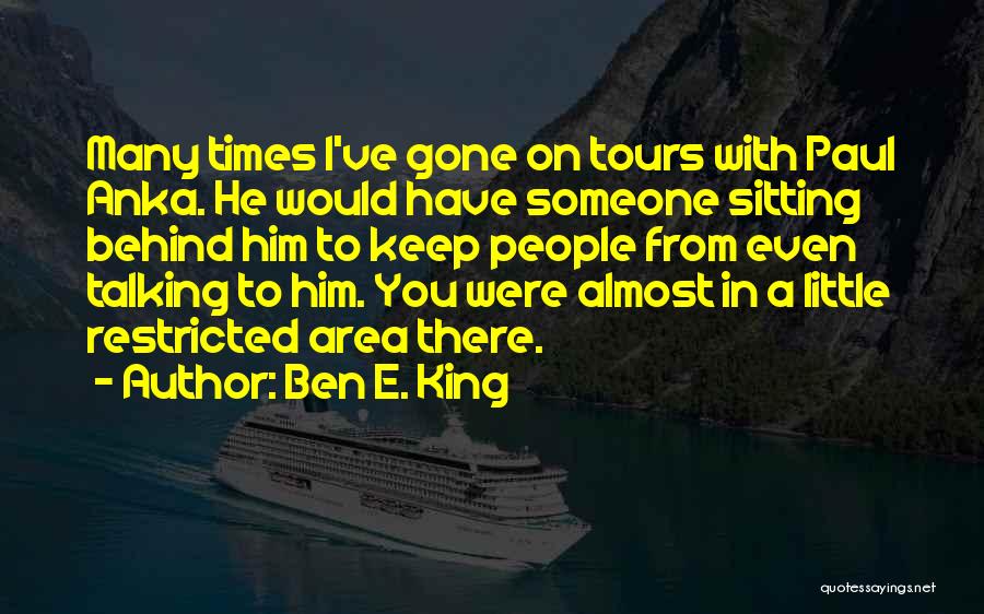 Talking Behind Quotes By Ben E. King