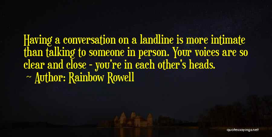 Talking In The Third Person Quotes By Rainbow Rowell