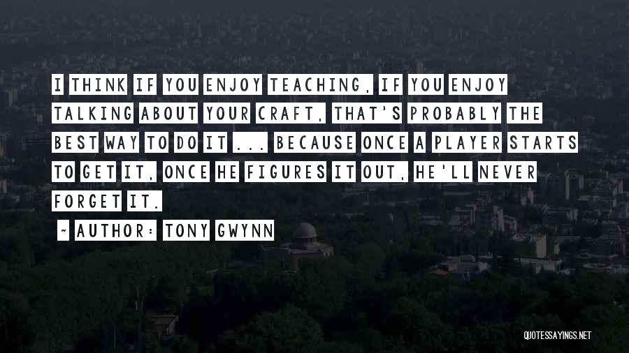 Talking It Out Quotes By Tony Gwynn