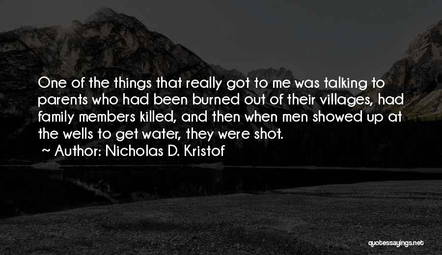 Talking Things Out Quotes By Nicholas D. Kristof