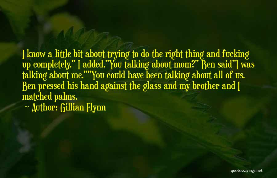 Talking To My Mom Quotes By Gillian Flynn