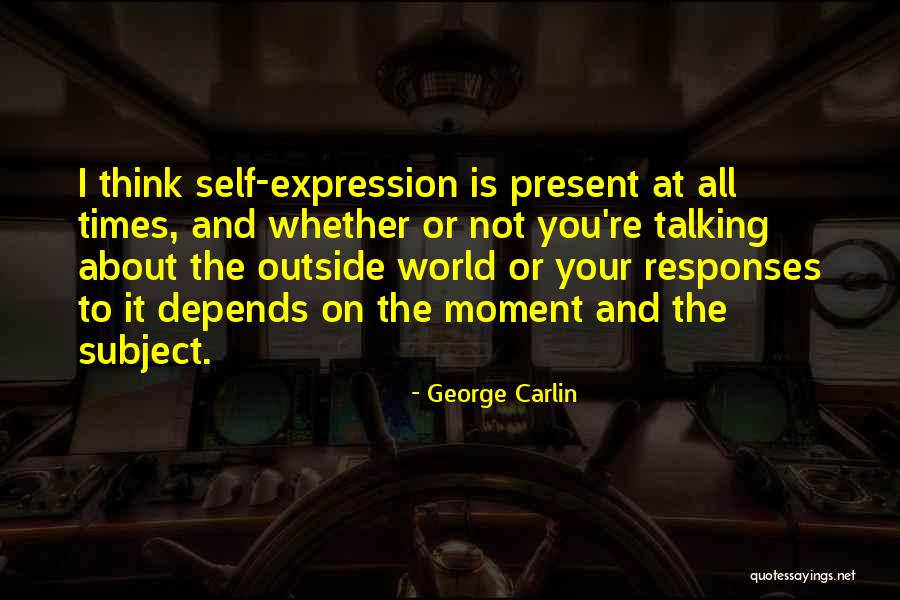 Talking To Self Quotes By George Carlin