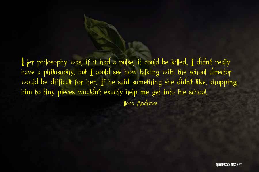 Talking To Self Quotes By Ilona Andrews