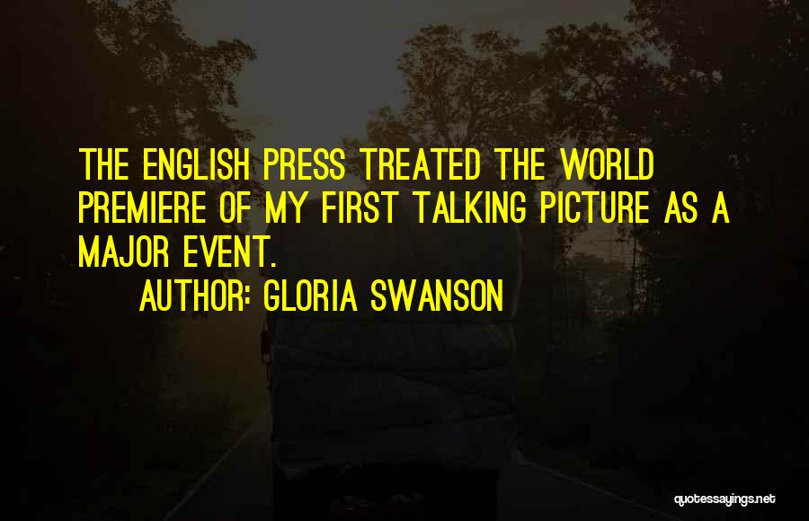 Talking To You Picture Quotes By Gloria Swanson