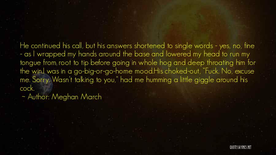 Talking With Your Hands Quotes By Meghan March