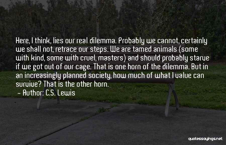 Tamed Quotes By C.S. Lewis