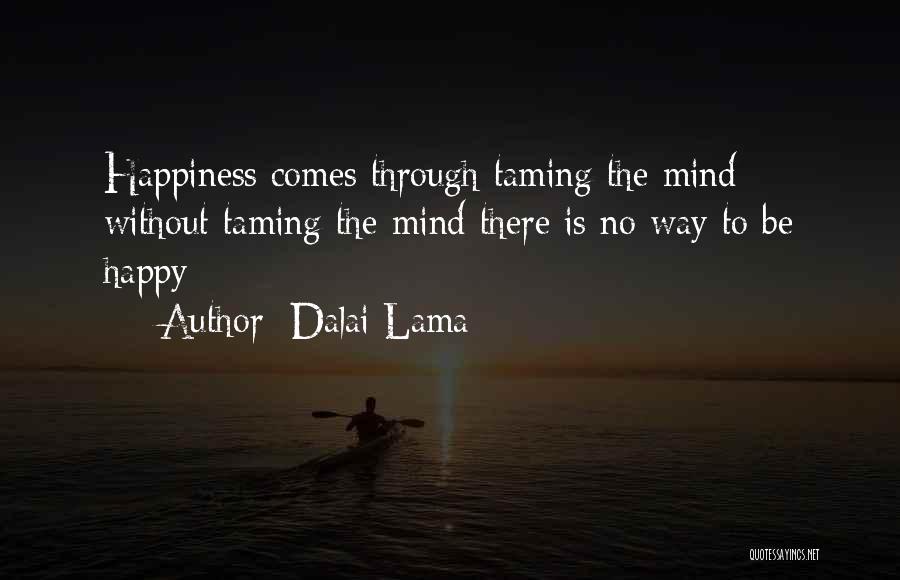 Taming Quotes By Dalai Lama