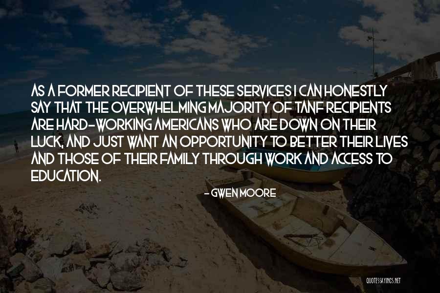 Tanf Quotes By Gwen Moore Tanf Quotes By Gwen Moore