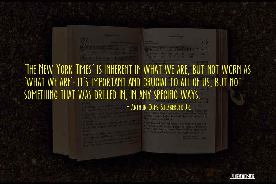 Taonga Maps Quotes By Arthur Ochs Sulzberger Jr.
