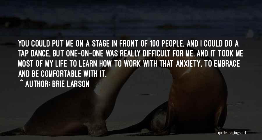 Tap Dance Quotes By Brie Larson
