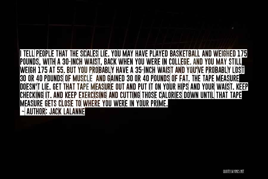 Tape Measure Quotes By Jack LaLanne