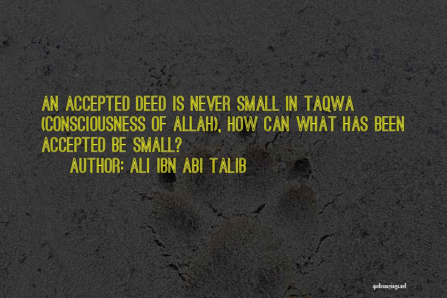 Taqwa Of Allah Quotes By Ali Ibn Abi Talib