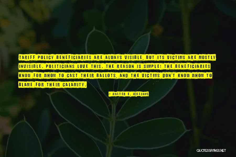 Tariff Quotes By Walter E. Williams Tariff Quotes By Walter E. Williams