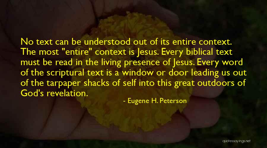 Tarpaper Quotes By Eugene H. Peterson Tarpaper Quotes By Eugene H. Peterson