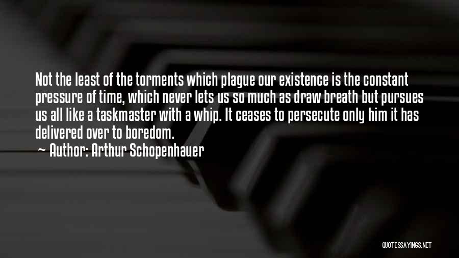 Taskmaster Quotes By Arthur Schopenhauer