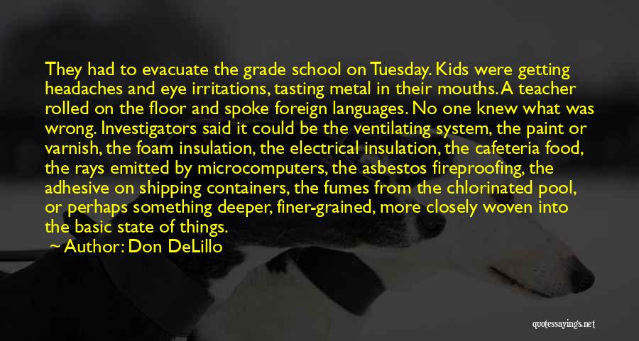 Tasting Food Quotes By Don DeLillo