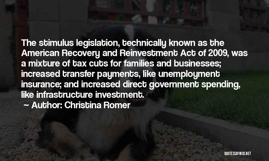 Tax Act Quotes By Christina Romer