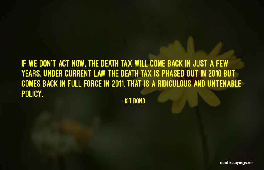 Tax Back Quotes By Kit Bond