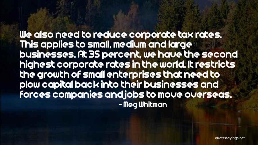 Tax Back Quotes By Meg Whitman