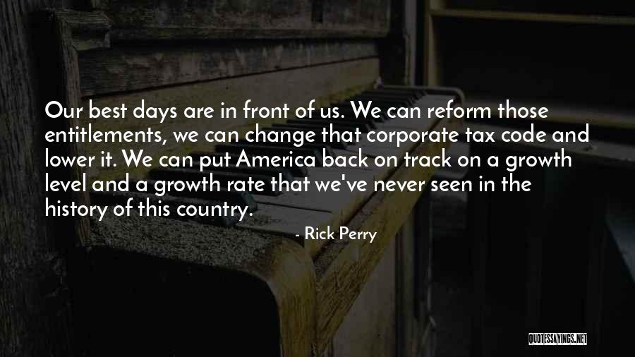 Tax Back Quotes By Rick Perry