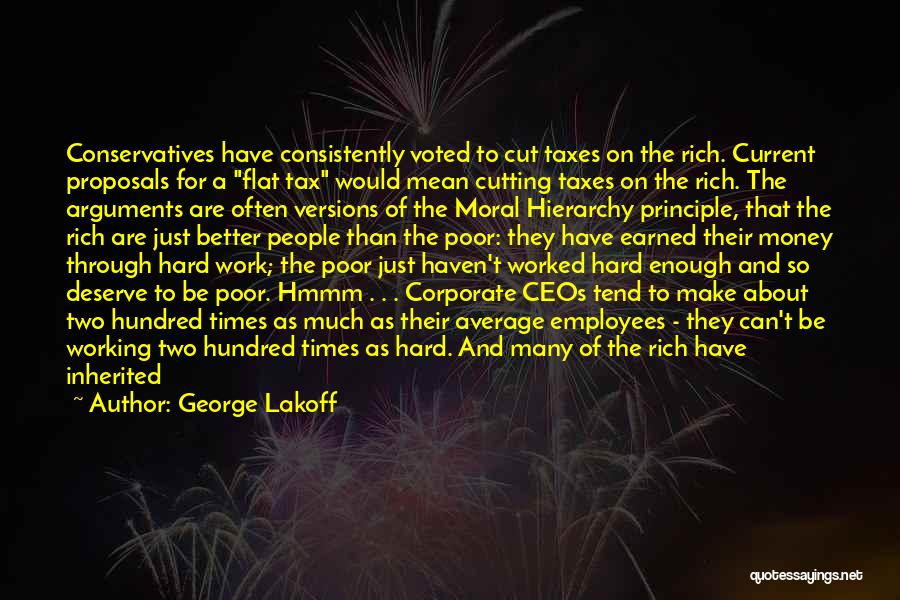 Tax Cut Quotes By George Lakoff