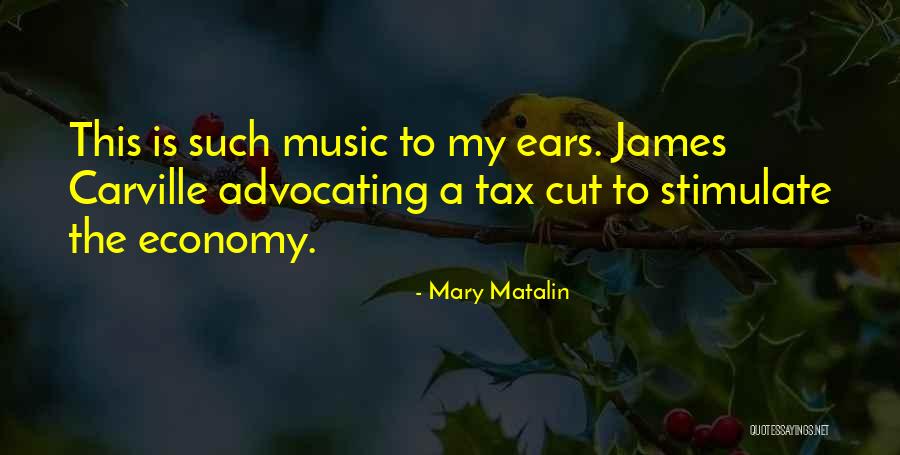 Tax Cut Quotes By Mary Matalin