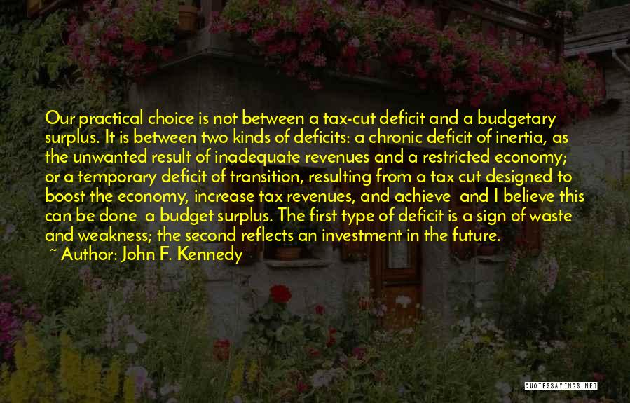 Tax Increase Quotes By John F. Kennedy