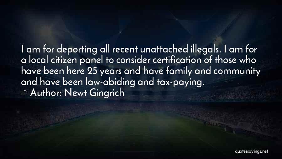 Tax Paying Quotes By Newt Gingrich