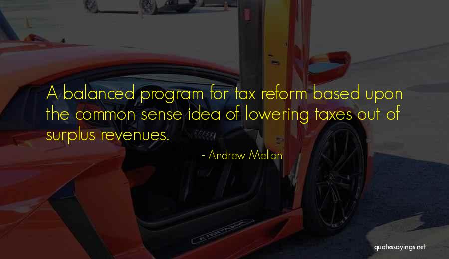 Tax Reform Quotes By Andrew Mellon