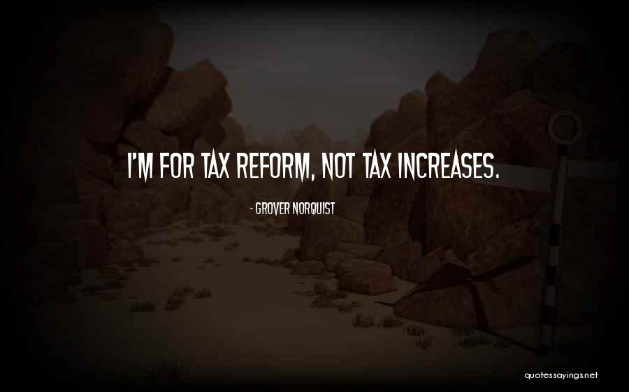 Tax Reform Quotes By Grover Norquist