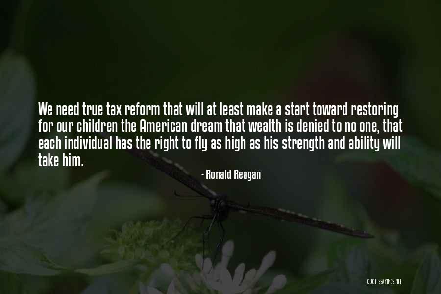 Tax Reform Quotes By Ronald Reagan