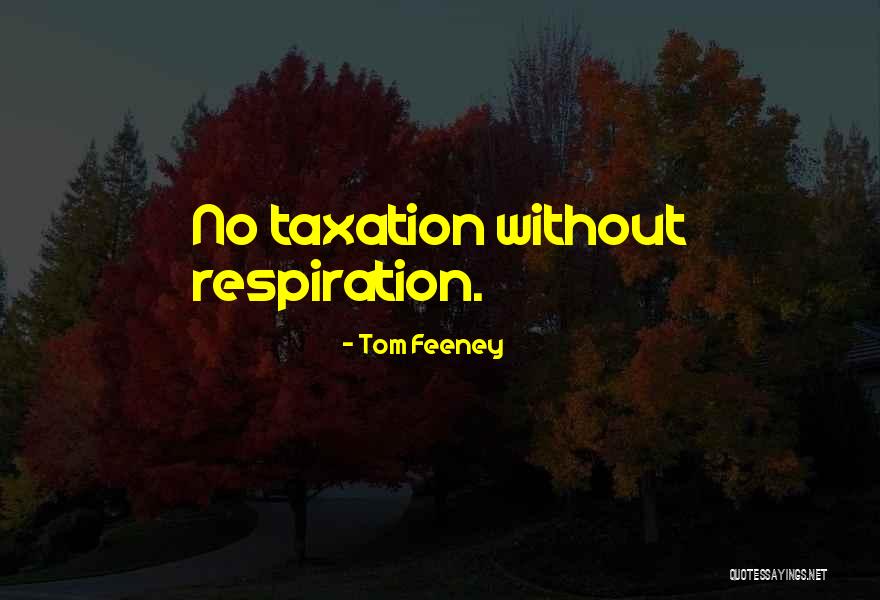 Taxation Quotes By Tom Feeney