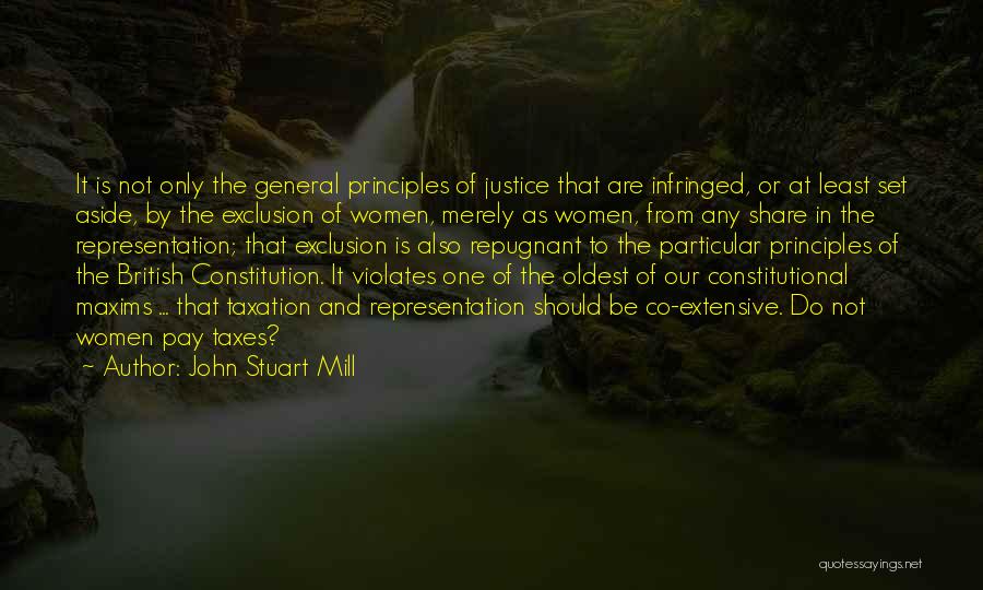 Taxation Without Representation Quotes By John Stuart Mill