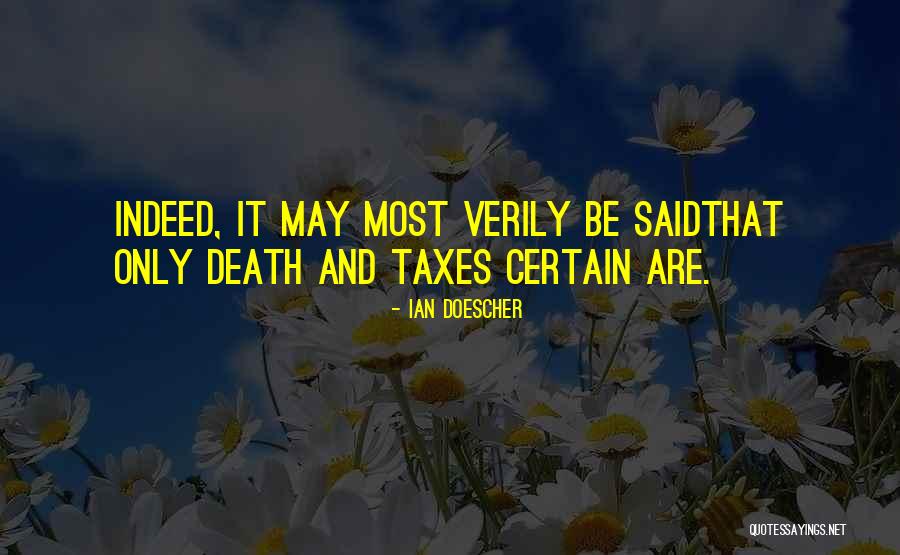 Taxes And Death Quotes By Ian Doescher