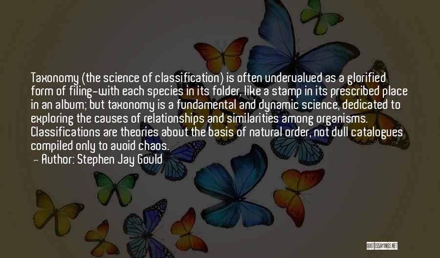 Taxonomy Quotes By Stephen Jay Gould