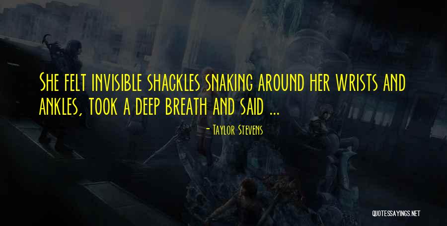 Taylor Stevens Quotes 2200387 Taylor Stevens Quotes 2200387