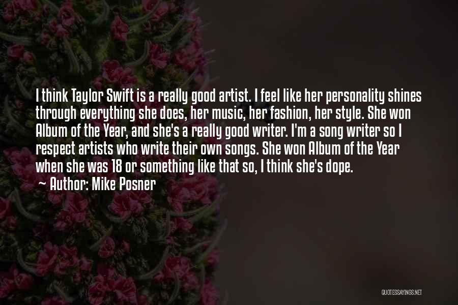 Taylor Swift's Music Quotes By Mike Posner