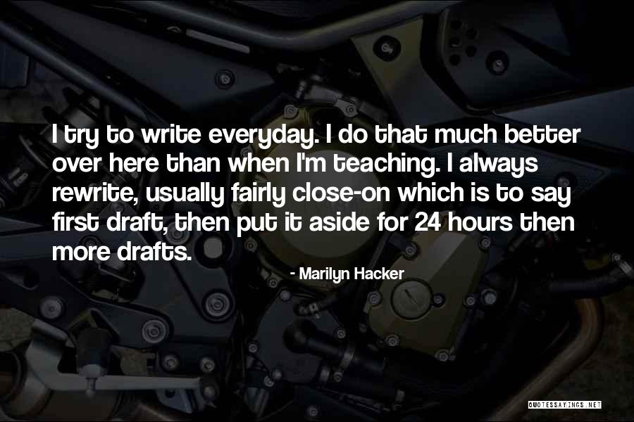 Tcuicd Quotes By Marilyn Hacker Tcuicd Quotes By Marilyn Hacker
