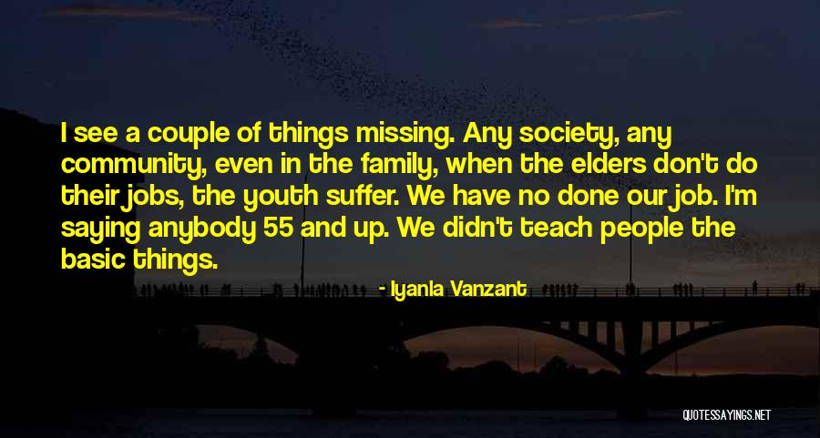 Teach The Youth Quotes By Iyanla Vanzant