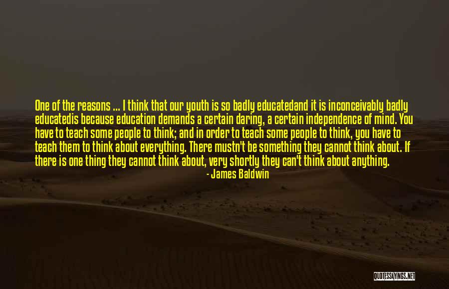 Teach The Youth Quotes By James Baldwin
