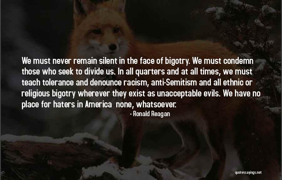 Teach Tolerance Quotes By Ronald Reagan Teach Tolerance Quotes By Ronald Reagan