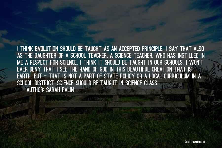 Teacher Curriculum Quotes By Sarah Palin