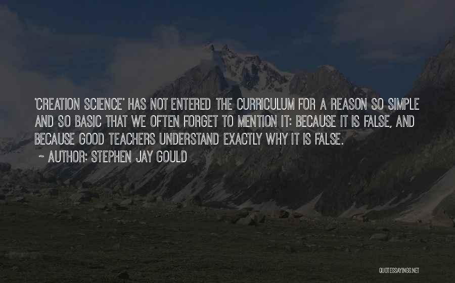 Teacher Curriculum Quotes By Stephen Jay Gould