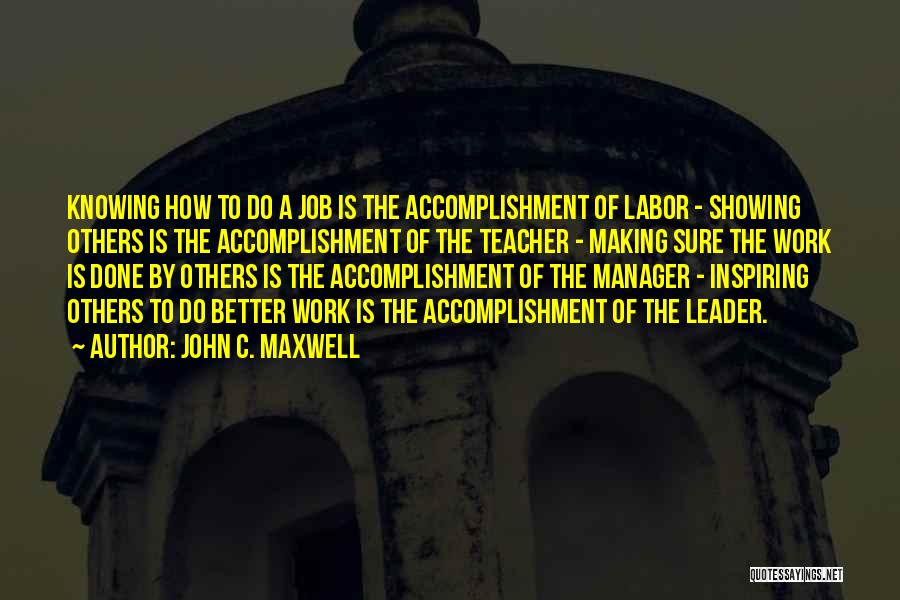 Teacher Leadership Quotes By John C. Maxwell