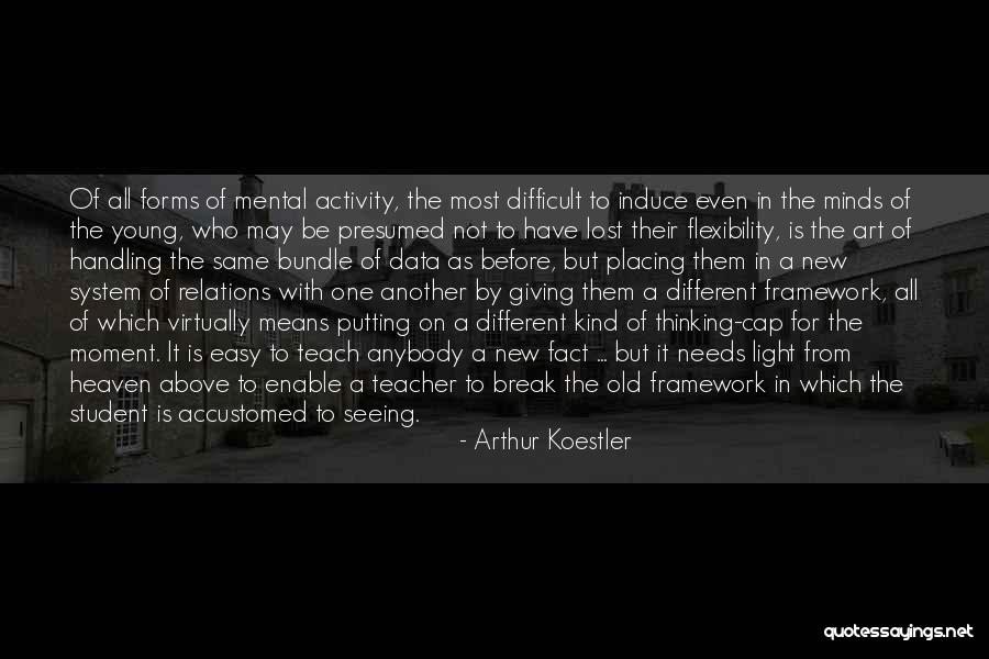 Teacher Means Quotes By Arthur Koestler