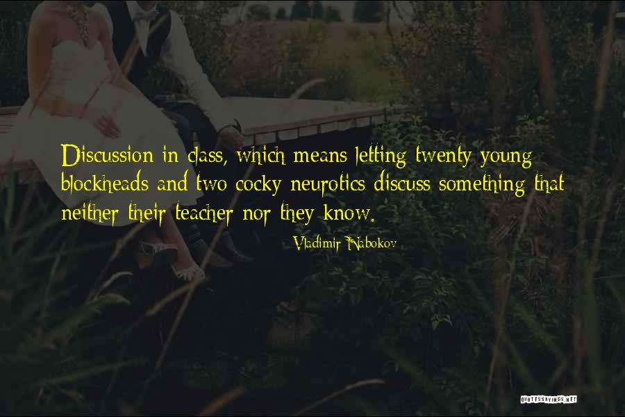 Teacher Means Quotes By Vladimir Nabokov