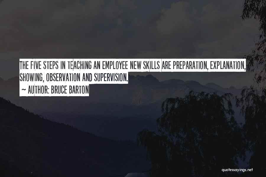 Teacher Observation Quotes By Bruce Barton