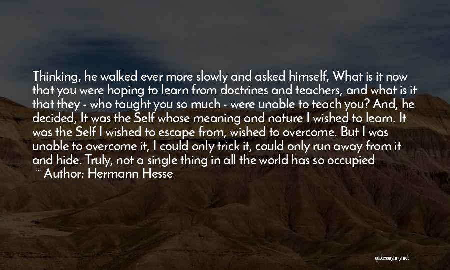 Teachers About Learning Quotes By Hermann Hesse