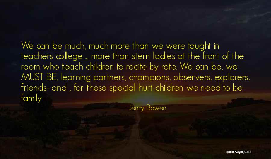 Teachers And Friends Quotes By Jenny Bowen